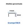 Imagem de Grampo 106/6 galvanizado com 2500 unidades - bacchi