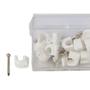 Imagem de Grampo Fixa Fio Romeplast 06Mm Branco Com 20 Pecas