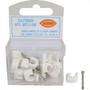 Imagem de Grampo Fixa Fio Romeplast 06Mm Branco Com 20 Pecas