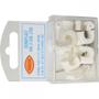 Imagem de Grampo Fixa Fio Romeplast 07Mm Branco Com 15 Pecas