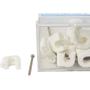 Imagem de Grampo Fixa Fio Romeplast 07Mm Branco Com 15 Pecas