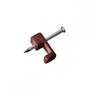 Imagem de Grampo Fixa Fio Tipo Garra Sforplast 18/20 Marrom Com 100 Pecas  2458