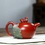 Imagem de Grande bule vermelho puro pote de argila pintado potes yuanyang criativo kung fu tea set teapot Bules