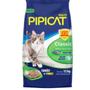 Imagem de Granulado Sanitário para Gatos Pipicat Classic 12 kg + Bandeja Kit Higiênico Sanitário para Gatos Happy Cat - 1 bandeja 1 Pá e 2 Comedouros