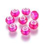 Imagem de Grânulos facetados de cristal de vidro Spritewelry 14mm Magenta x100