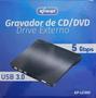 Imagem de Gravador e Leitor de DVD/CD Slim Drive Externo USB 3.0 5Gbps