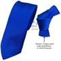 Imagem de Gravata Azul Royal Trabalhada Slim E Semi Slim Para Padrinhos E Eventos