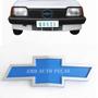 Imagem de Gravata emblema grade dianteira monza 82 a 90 chevette marajó chevy 83 a 95 azul