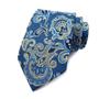 Imagem de Gravata Masculina Floral Paisley 8cm - Jacquard Luxo para Casamento e Festa