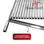 Imagem de Grelha Argentina Inox Com Chapa Auxiliar Para Hamburguer 45x50