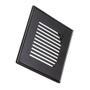 Imagem de Grelha C/ Base Invinox 10 X10 Listras Black Matte 4006/1.bm.c