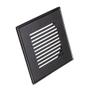 Imagem de Grelha C/ Base Invinox 10 X10 Listras Black Matte 4006/1.bm.c