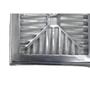 Imagem de Grelha De Aluminio Com Porta Grelha Concava 20X20Cm