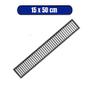 Imagem de Grelha de Alumínio Retangular 15cm X 50cm com Suporte - GRELHA SOL