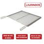 Imagem de Grelha Moeda Inox Chapa Grossa C/Aba 56x35 Churrasco GML620P