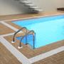 Imagem de Grelha para Calha de Piso DN 130 Piscina 13x50cm Cinza