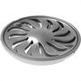 Imagem de Grelha Plastica Redonda Cromada Tigre Com Fecho 10X10Cm - Dn100