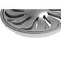Imagem de Grelha Plastica Redonda Cromada Tigre Com Fecho 10X10Cm - Dn100