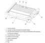 Imagem de Grill Elétrico E Sanduicheira 2 Chapas Antiaderente 110V