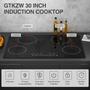 Imagem de GTKZW Cooktop de Indução 30" 6400W com 4 Queimadores e Tela Touch (Preto)