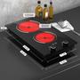 Imagem de GTKZW Cooktop Elétrico 12" 110V com 2 Queimadores e Controle por Botão