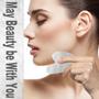 Imagem de Gua Sha Facial Tools BLHLA White Quartz para cuidados com a pele