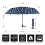 Imagem de Guarda-chuva Agaric Cute Polka Dots Compact Travel 46" azul marinho