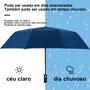 Imagem de Guarda Chuva Automático Grande Reforçado Com Luz de LED Sombrinha Dobrável Prática