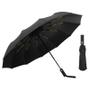 Imagem de Guarda-Chuva Automático Preto - 12 Ossos, Resistente a UV, Grosso e Durável