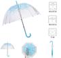 Imagem de Guarda-chuva Bubble Gxybb Cherry Blossoms azul transparente