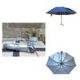 Imagem de Guarda Chuva Compacto com Bolsinha Plástica: Sombrinha Dobrável 8 Varetas com Proteção Solar UV
