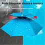 Imagem de Guarda-Chuva Dobrável com Proteção UV - Impermeável, Dupla Camada, para Pesca e Praia