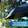 Imagem de Guarda Chuva Dobrável Preto Retrátil Compacto com Capa