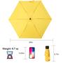 Imagem de Guarda-chuva GAOYAING Compact Travel Sun&Rain, leve, amarelo