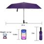 Imagem de Guarda-chuva GAOYAING Windproof Travel Compact Automatic Roxo