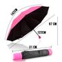 Guarda Chuva Grande Reforçado Cabe Na Bolsa Colorido Liso Sombrinha Com Proteção Solar BLACKOUT - FP ELETRO Imagem de Guarda Chuva Grande Reforçado Cabe Na Bolsa Colorido Liso Sombrinha Com Proteção Solar BLACKOUT