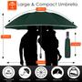 Imagem de Guarda-Chuva Invertido Bodyguard à Prova de Vento com Faixa Reflexiva Verde