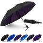 Imagem de Guarda-chuva LLANxiry Windproof Travel Rain Black 10 Ribs