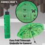 Imagem de Guarda-chuva Minecraft Kids Transparente Dome Verde