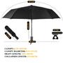 Imagem de Guarda-chuva MRTLLOA Compact Windproof Travel 105 cm preto