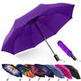 Imagem de Guarda-chuva MRTLLOA Compact Windproof Travel 42/49 polegadas roxo