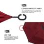 Imagem de Guarda-Chuva MRTLLOA Invertido Oversize - À Prova de Vento (125cm)