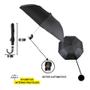 Imagem de Guarda Chuva Preto Reforçado com Sistema Automático Eficiente