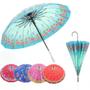 Imagem de Guarda chuva Reforçado Automático Portaria 16 Hastes Estampado Decoração de Eventos Decoração de Ambientes e Vitrines Designer Moderno