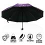 Imagem de Guarda chuva Reforçado com Proteção Solar Grande Amplitude Tecido Resistente Cabe na Bolsa Abertura Manual - BORBOLETA
