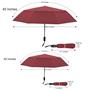 Imagem de Guarda-Chuva TradMall Travel 107cm - Dupla Ventilação, À Prova de Vento (Vermelho)