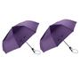 Imagem de Guarda-chuva TradMall Travel à prova de vento 116 cm, dossel grande, roxo