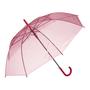 Imagem de Guarda Chuva Transparente Automático Eventos Decoração Adul. - Vermelho