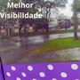 Imagem de Guarda Chuva Transparente Barra Colorida Bolinha: 8 Varetas Automático Adulto