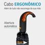 Imagem de Guarda Chuvas Tamanho Compacto Automático Cabe Na Mochila Cabo Emborrachado